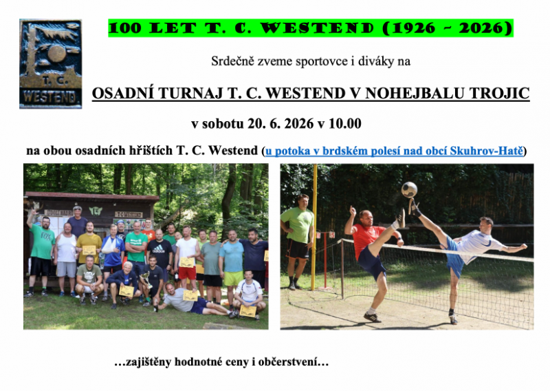 Pozvánka na osadní turnaj trojic v nohejbalu 2026