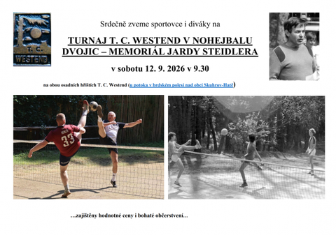 Pozvánka na osadní turnaj dvojic v nohejbalu 2026