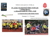 Pozvánka na Velikonoční turnaj TCW v hokejbalu 2025