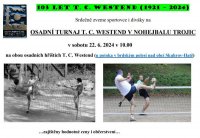 Pozvánka na osadní turnaj trojic v nohejbalu 2024
