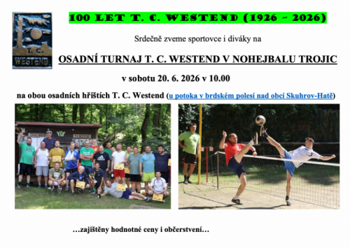 Pozvánka na osadní turnaj trojic v nohejbalu 2026